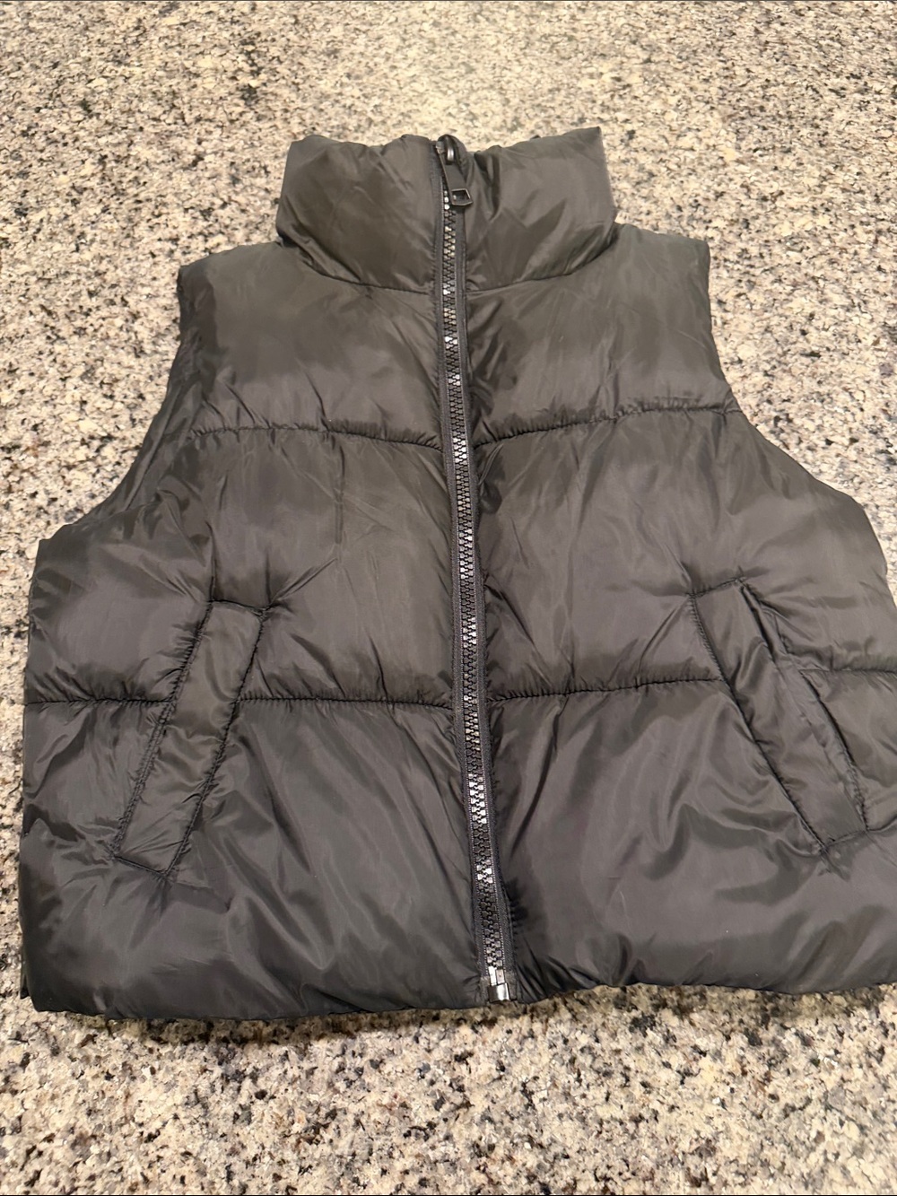 art class Black Puffer Vest for Kids